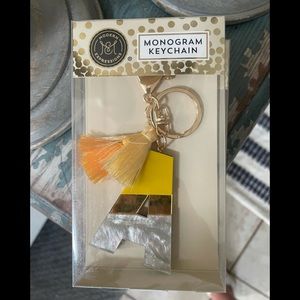 Monogrammed “A” keychain